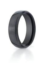 Black Ceramic (Seranite) Comfort-Fit Approx. 0.28 Inch Wedding Band