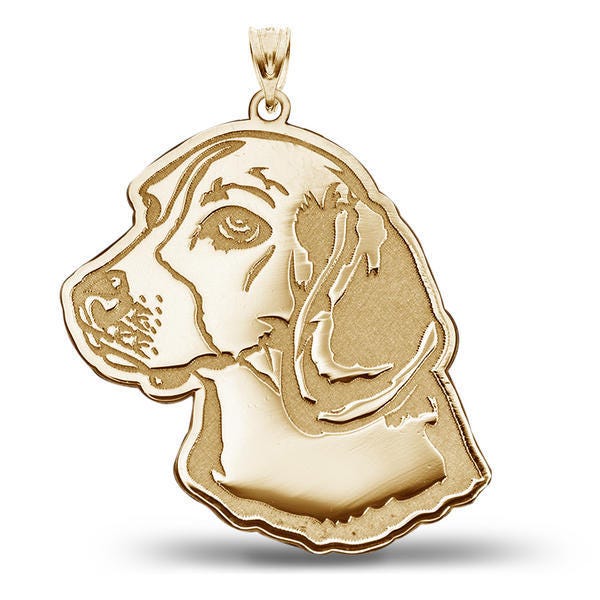 Beagle Dog Portrait Charm or Pendant