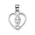 Heart With Ichthus And Cross Pendant