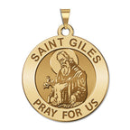 Saint Giles Round Religious Medal