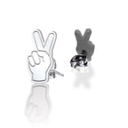 Pair of Usc Fight On Fingers Earrings