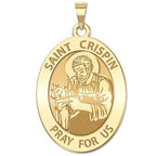 Saint Crispin Oval Religious Medal