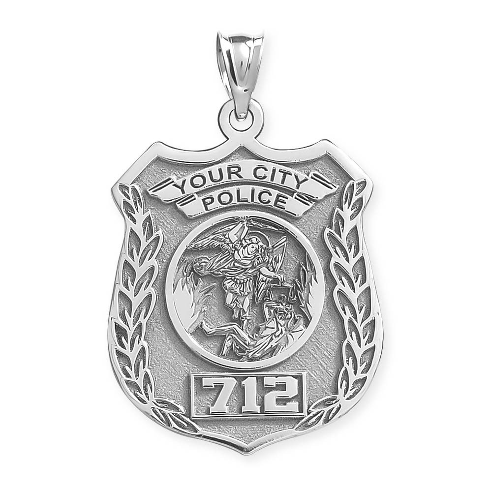 Saint Michael Personalized Police Badge