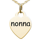Nonna Heart Shaped Charm
