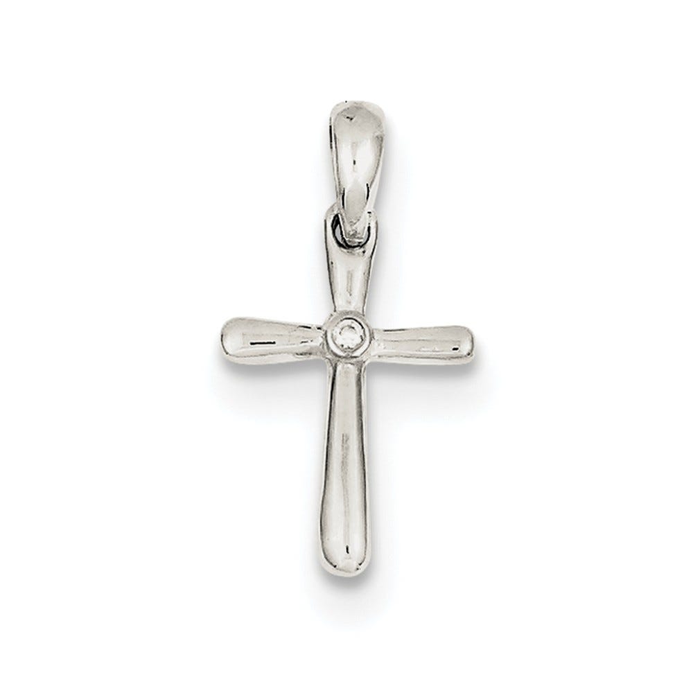 Cz Cross Pendant