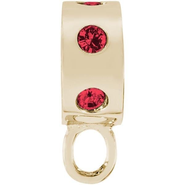Charmdrop Red Stones