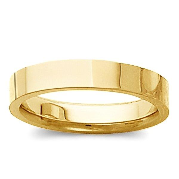 14K Yellow Gold Approx. 0.12 Inch Tapered Polished Wedding Band