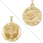 Racing - Saint Sebastian Doubledside Sports Religious Medal