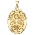 Saint Abbondanzio Religious Medal - Oval