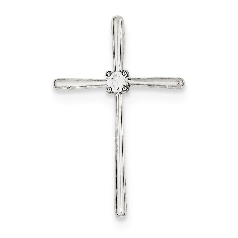 Cubic Zirconia Cross Pendant
