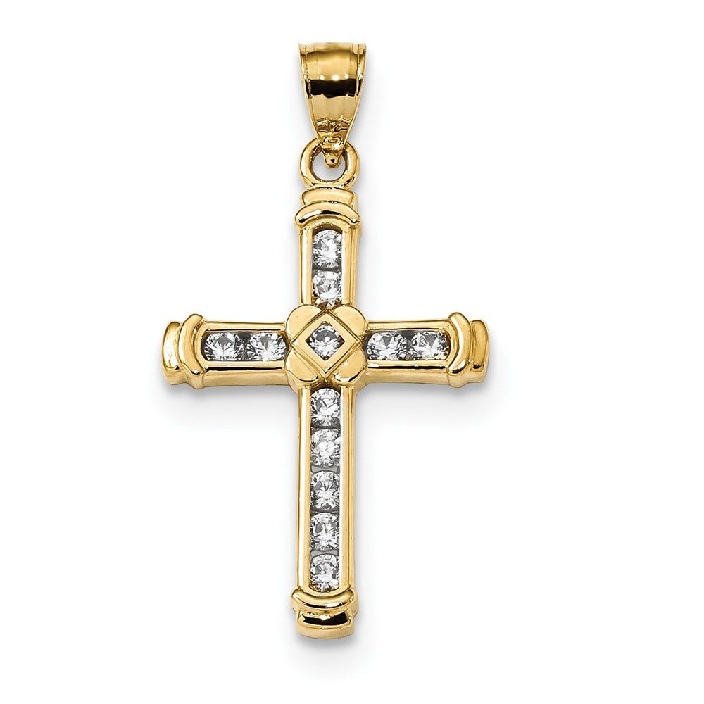 Cz Cross Pendant