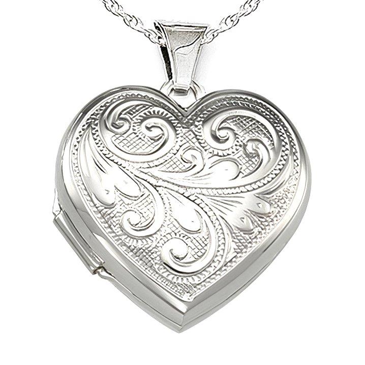 Floral Heart Photo Locket