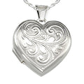 Floral Heart Photo Locket
