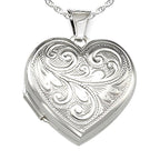Floral Heart Photo Locket