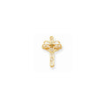 Genuine 1 Stone Mothers Cross Pendant