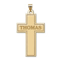 Personalized Cross With Block Name