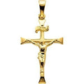 Trumpet-Tips Crucifix Pendant