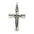 Satin Antiqued Crucifix Pendant