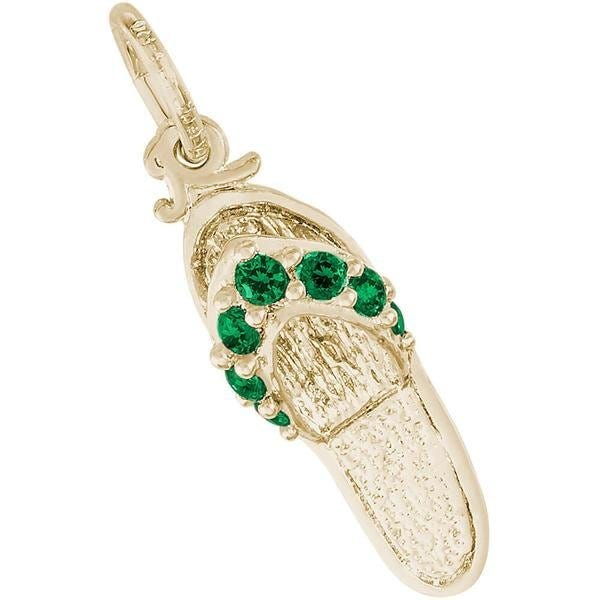 Sandal - Emerald Green Engravable