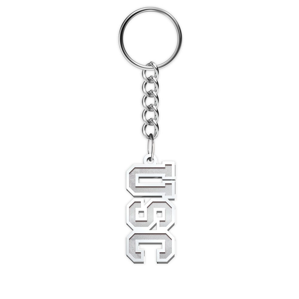 Usc Block Key Chain