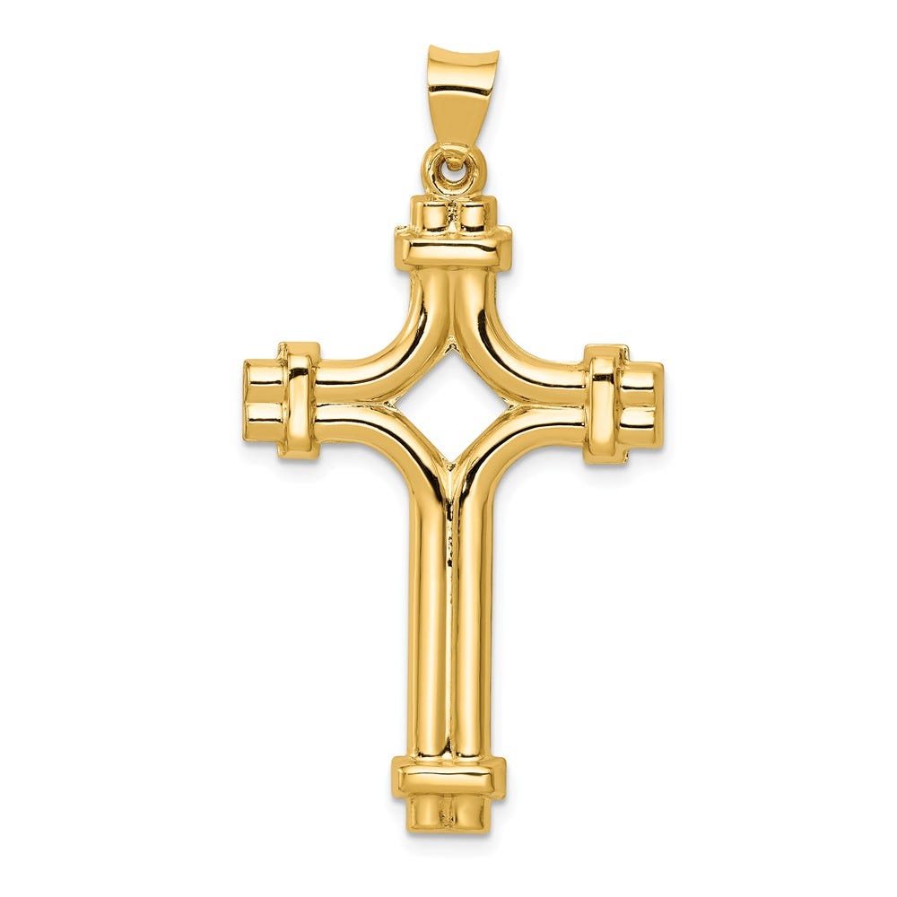 Polished Fancy Cross Pendant