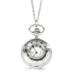 Charles Hubert Women's Chrome Tone Necklace Watch