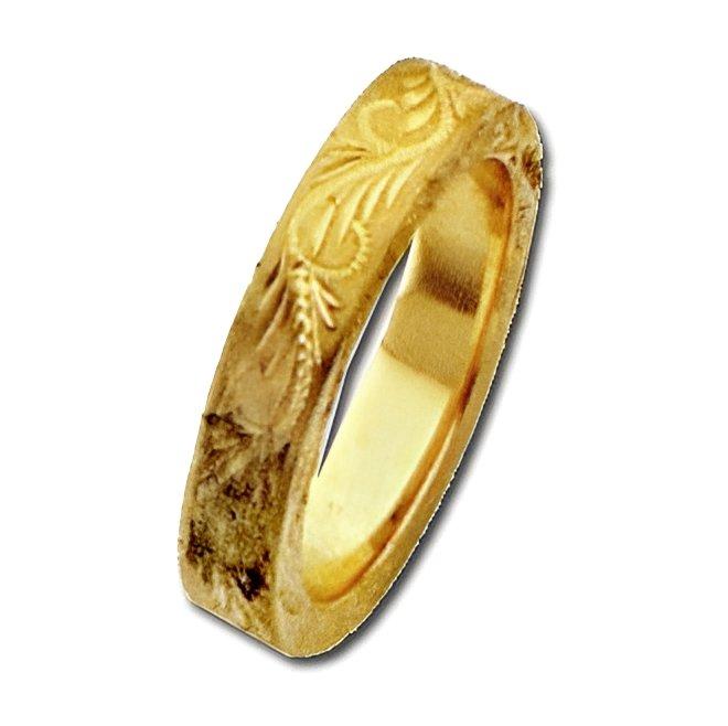 14K Yellow Gold Approx. 0.16 Inch Fancy Wedding Band