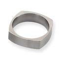Titanium Square Approx. 0.24 Inch Satin Wedding Band