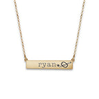 Personalized Horizontal Hockey Name Bar with Adjustable Chain