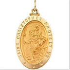 Saint Christopher Oval Medal