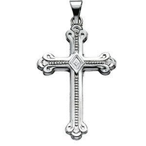 Scrollwork Cross Pendant