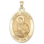Saint Gerard Oval Religious Medal