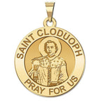 Saint Cloduoph Round Religious Medal