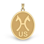 US Hanovarian Horse Breed Oval Medal