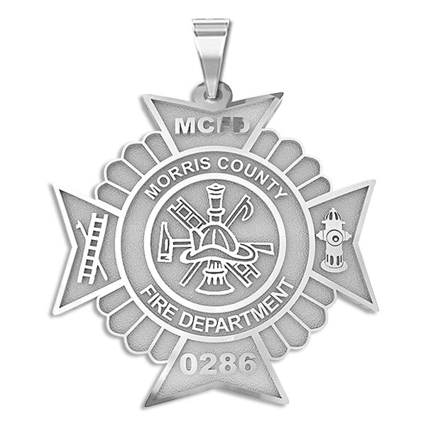 Maltese Cross Firefighter Badge