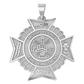 Maltese Cross Firefighter Badge