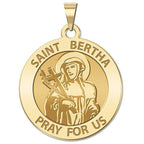 Saint Bertha Round Religious Medal