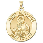 Saint Aloysius Gonzaga Round Religious Medal