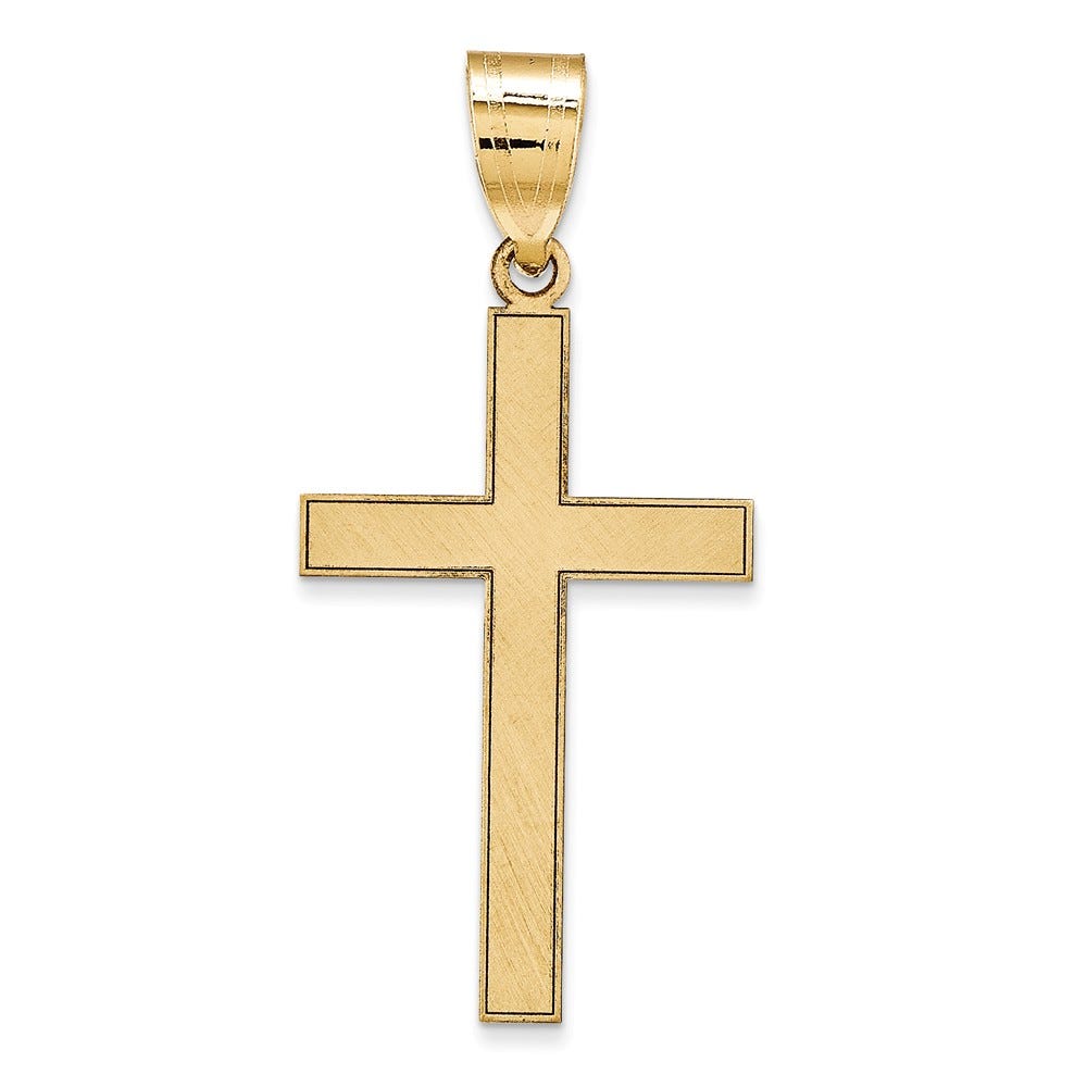 14K Yellow Gold Florentine Cross Pendant