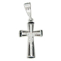 Crucifix Pendant In Silver Or Steel