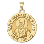 Saint Francis De Sales Round Religious Medal