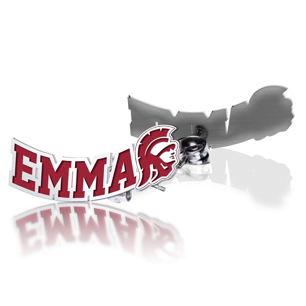 Personalized Pair of Usc Color Enamel Trojan Climber Name Earrings