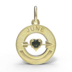 June Love Birthstone Charm
