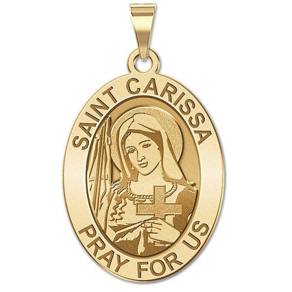 Saint Carissa Oval Religious Medal