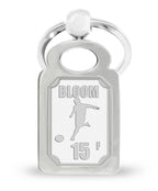 Personalized Stainless Steel Soccer Keychain