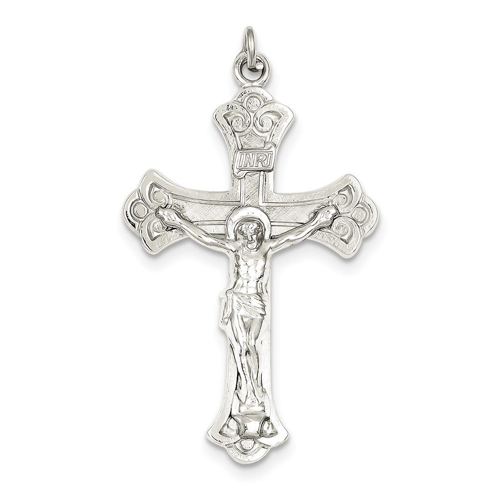 Sterling Silver Inri Crucifix Pendant