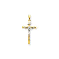 Two-Tone Inri Crucifix Pendant
