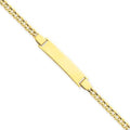 Custom Engraved 14K Gold Children's Curb Link ID Bracelet
