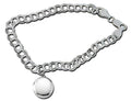 Sterling Silver Round Locket Bracelet