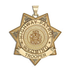 Personalized Wyoming Trooper Badge with Rank, Number and Dept